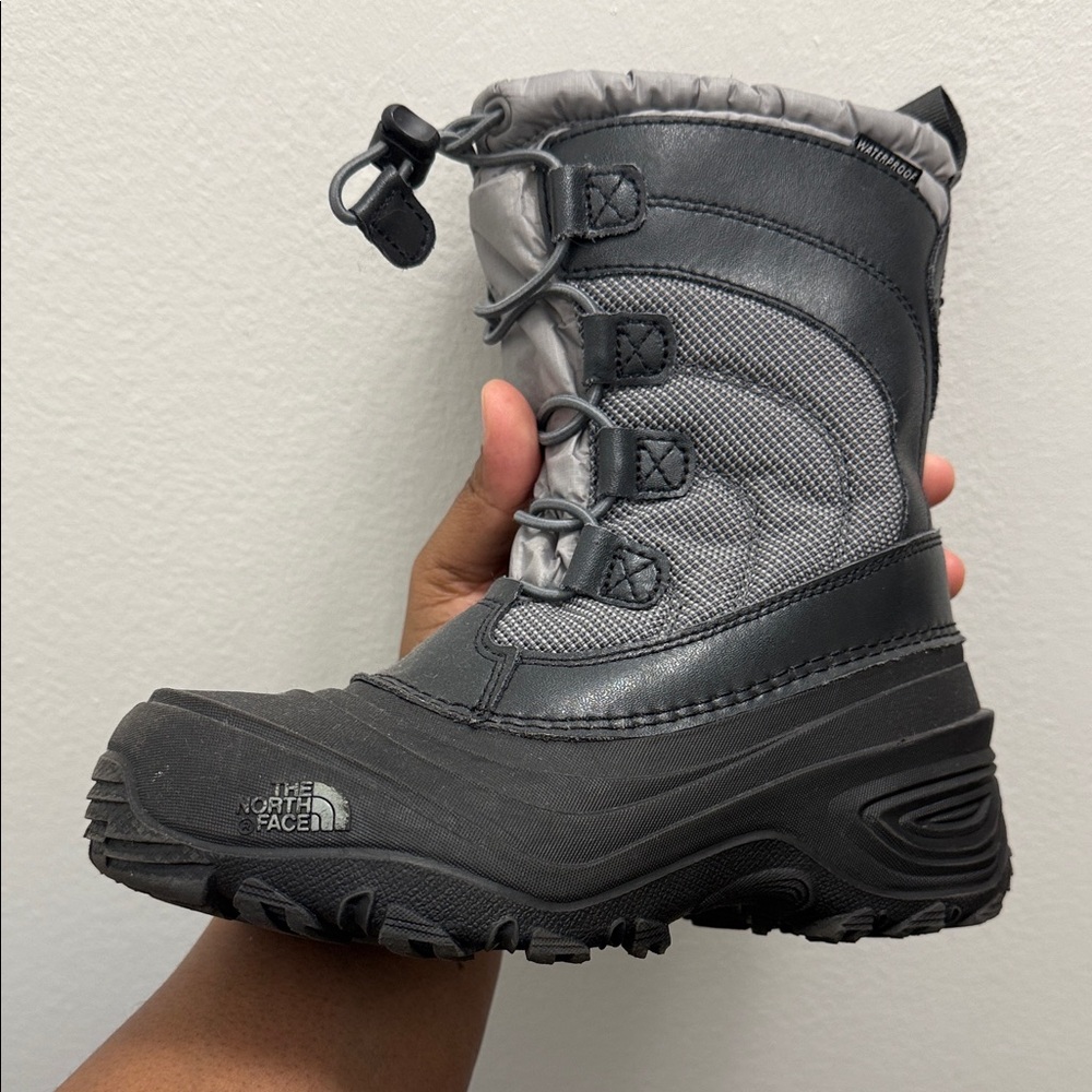 The North Face Charcoal and Light Gray Snow Boots
